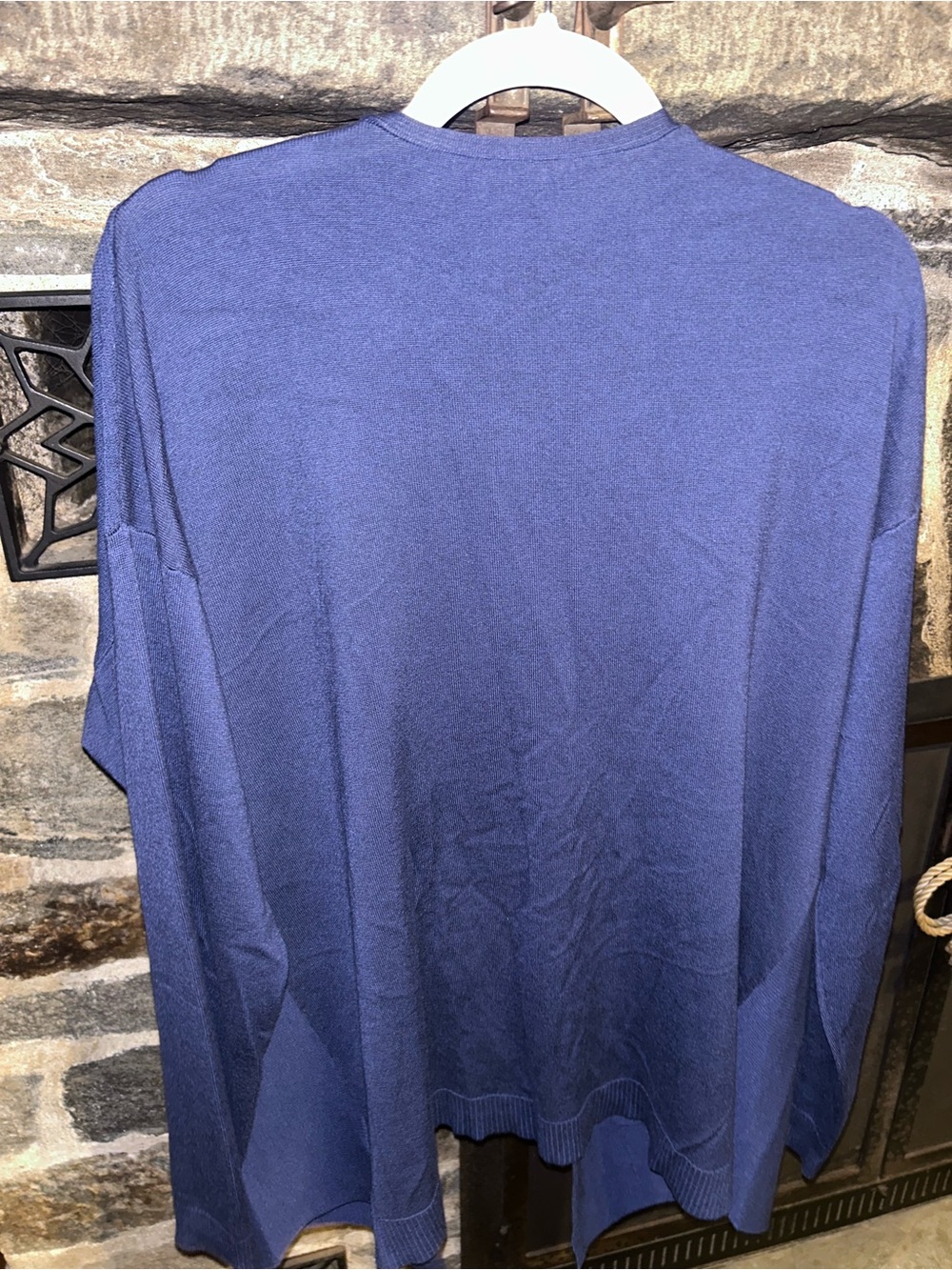 Time and Tru Navy Open-Front Pocket Cardigan - Picture 3 of 3